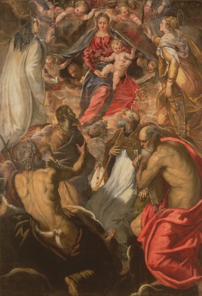 Madonna mit Kind und Heiligen von Jacopo Robusti Tintoretto